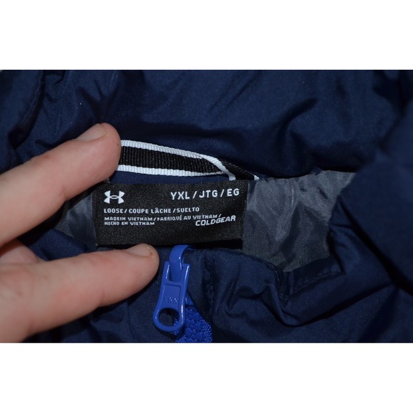 Under Armour Jacket Boys XL Blue Westward 3-in-1 ColdGear Skiing Coat - Picture 15 of 16